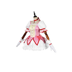 Halloweez Madoka Kaname Matte Satin Custom Cosplay Costume for Anime Enthusiasts - Halloweez
