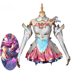 Halloweez Star Guardian Kaisa Cosplay Costume - Premium League of Legends Kaisa Outfit with Headwear - Halloweez