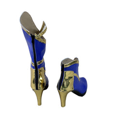 2155 Ideal LOL League of Legends Cosplay Blue and White Porcelain Irelia Blade Mistress Cos Shoes for Anime Expo - Halloweez
