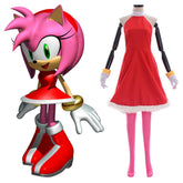 Halloweez Amy Rose Cosplay Costume - Vibrant Red Dress for Women | Sonic Game Cosplay - Halloweez