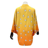 Anime Zenitsu Cosplay Outfit - Haori, Wig, Pants, Belt by Halloweez - Halloweez