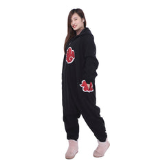 Halloweez Akatsuki Cloud Adult Unisex Onesies - Polyester Pyjamas Nightwear for Cosplay - Halloweez