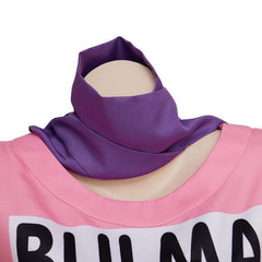 Halloweez Anime Bulma Cosplay Costume - Pink Dress with Accessories for Women Adults - Halloweez