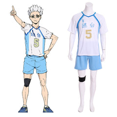 Halloweez Anime Haikyuu!! Hoshiumi Cosplay Volleyball Jersey Set - Halloweez