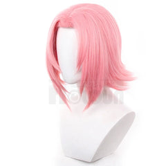 Halloweez Anime Haruno Sakura Cosplay Wig - Rose Net Synthetic Fiber with Adjustable Size for Christmas - Halloweez