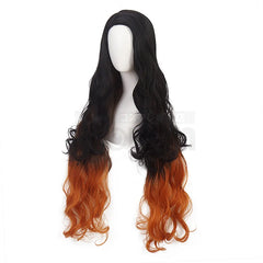 Halloweez Nezuko Kamado Cosplay Wig - Heat Resistant Synthetic Fiber with Adjustable Cap for Halloween and Anime Events - Halloweez