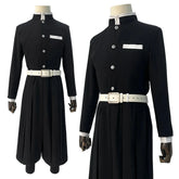 Halloweez Anime Kamado Tanjirou Agatsuma Zenitsu Cosplay Costume with Embroidery Black Uniform Elastic Pants Belt - Halloweez