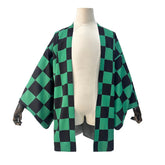 Halloweez Exclusive: Kamado Tanjirou Cosplay Outfit with Embroidered Haori and Matching Accessories - Halloweez