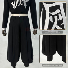 Halloweez Exclusive: Kamado Tanjirou Cosplay Outfit with Embroidered Haori and Matching Accessories - Halloweez