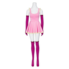 Halloweez Anime Cosplay Dress with Gloves & Stockings | Pink MeMeMe-chan Costume for Women & Girls - Halloweez