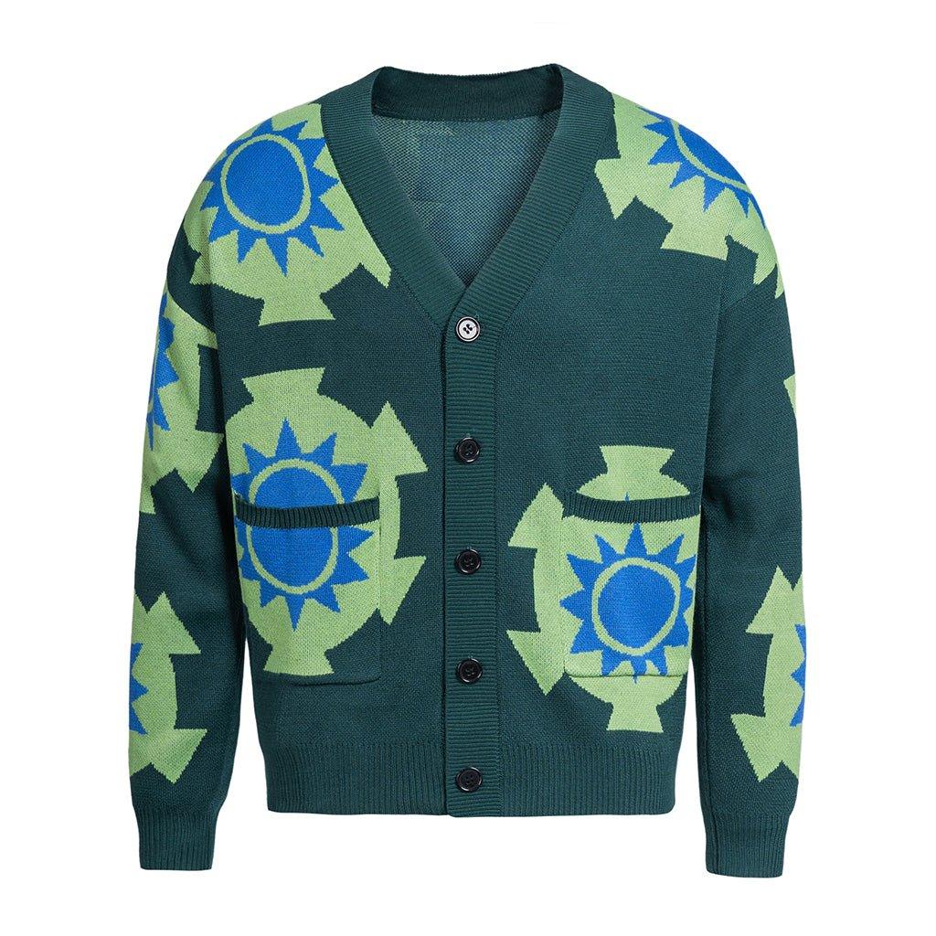 Halloweez Roronoa Zoro Cosplay Outfit | Premium Green Cardigan Kimono Sweater | Unisex Knitted Coat - Halloweez