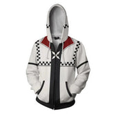 Halloweez Roxas Cosplay Outfit - 3D Printed Zipper Sweatshirt for Men & Women - Halloweez