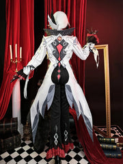 Halloweez Arlecchino Cosplay Costume - Genshin Impact Fatui Servant Snezhnaya Arlecchino Halloween Costumes for Men - Halloweez
