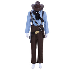 Halloweez Arthur Morgan Cosplay Costume - Authentic Red Dead Redemption 2 Gunslinger Outfit for Adults - Halloweez