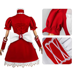 Evangelion 2D Anime Costume Ayanami Rei Asuka Langley Cosplay Maid Outfit Daily Wear - Halloweez
