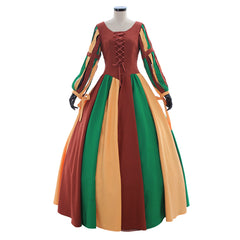 Stunning Halloweez Rainbow Dress – Victorian Inspired Cosplay Evening Wear - Halloweez