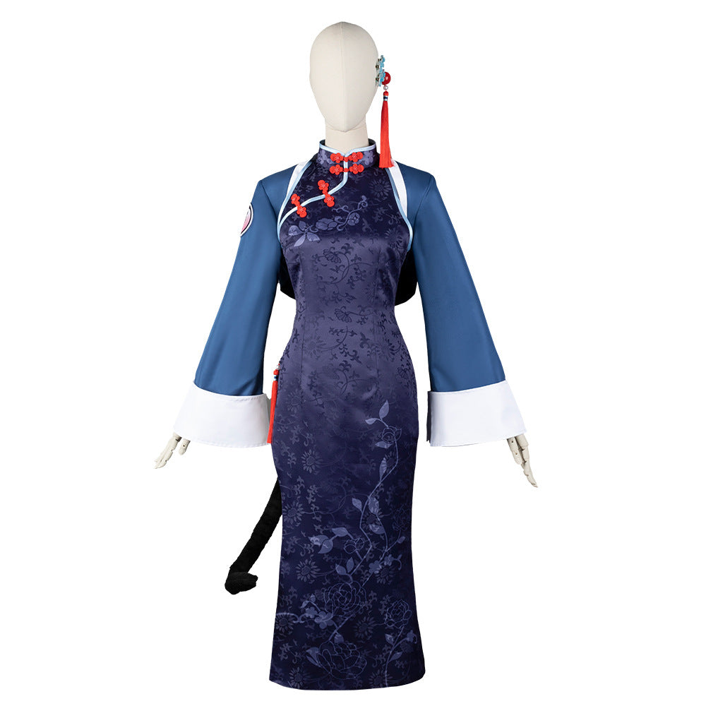 Blue Archive Kaguya Qipao Cosplay Dress - Anime Game Costume - Halloweez