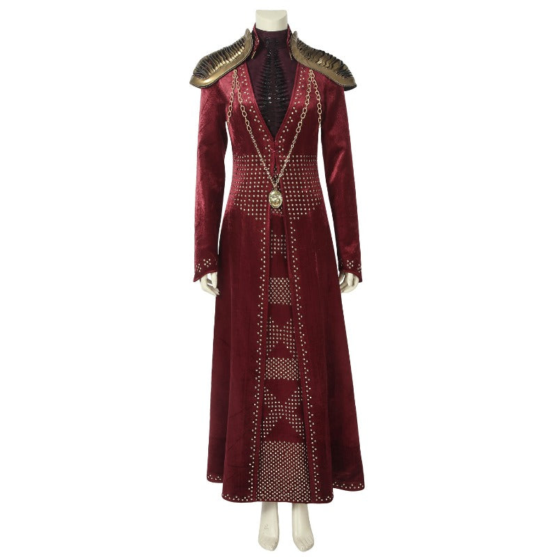 Cersei Lannister Red Dress Cosplay Costume | Custom-Made Halloweez Outfit - Halloweez