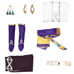 Halloweez Genshin Impact Sisyphus Armguard Cosplay Costume – Premium Adjustable Rhinestone Edition for Men - Halloweez