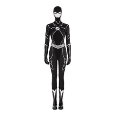 Halloweez DC The Flash Season 8 Fast Track Jumpsuit and Boots Cosplay Costume - Halloweez