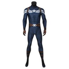 Halloweez Captain America Winter Soldier Digital Printed Cosplay Costume for Enthusiasts & Events - Halloweez