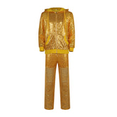 Sing (Happy Voices) cosplay costume - Pig Dad's gold stage performance outfit, disco sequin dance costume - Halloweez