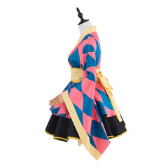 Howl's Moving Castle Pink Kimono Lolita Dress for Women Cosplay Costume - Halloweez