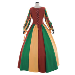 Stunning Halloweez Rainbow Dress – Victorian Inspired Cosplay Evening Wear - Halloweez