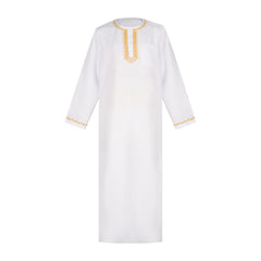 Arabic Robe Middle East Embroidery Men's Muslim Clothing Halloween Cosplay Party Costume - Halloweez