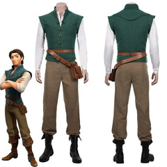 Flynn Rider Cosplay Costume Tangled Rapunzel Prince Role Play Halloween Outfit - Halloweez
