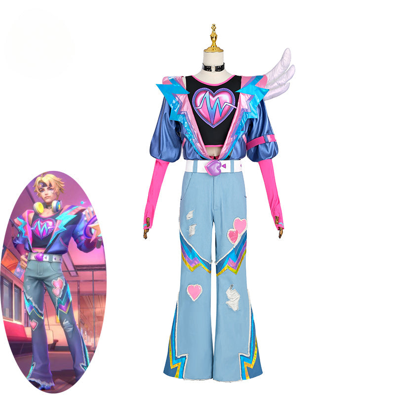 Halloweez Ezreal Cosplay Costume - New LOL Valentine's Day Skin for Men - Halloweez