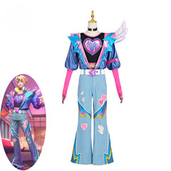 Halloweez Ezreal Cosplay Costume - New LOL Valentine's Day Skin for Men - Halloweez