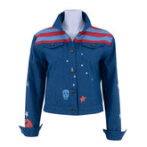 Halloweez America Chavez Denim Jacket – Marvel Multiverse Cosplay Costume, Halloween Attire - Halloweez