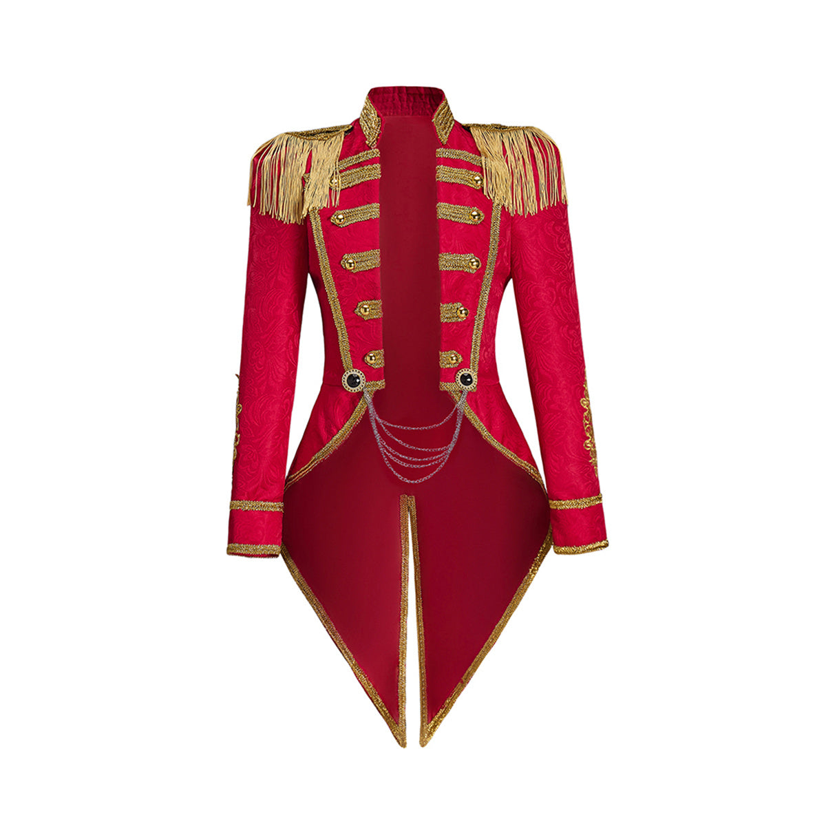 Medieval Female Red Army Officer Coat Cosplay Costume – Authentic Anime Military Uniform for Cosplay Enthusiasts - Halloweez