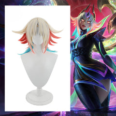 Halloweez Prestige Empyrean Kayle Cosplay Wig - 40cm Mixed Color Women's Wigs for Ultimate Role Play - Halloweez