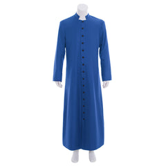 Men's Halloweez Clergy Robes Cassock Robe Church Priest Costume Blue - Halloweez