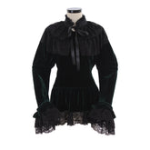 Halloweez Strapless Lolita Blouse with Chiffon Trumpet Sleeves for Women and Girls - Halloweez