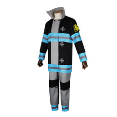Fire Force Cosplay Firefighter Suit Male Version 8th Company Shinra Kusakabe Anime Costume - Halloweez