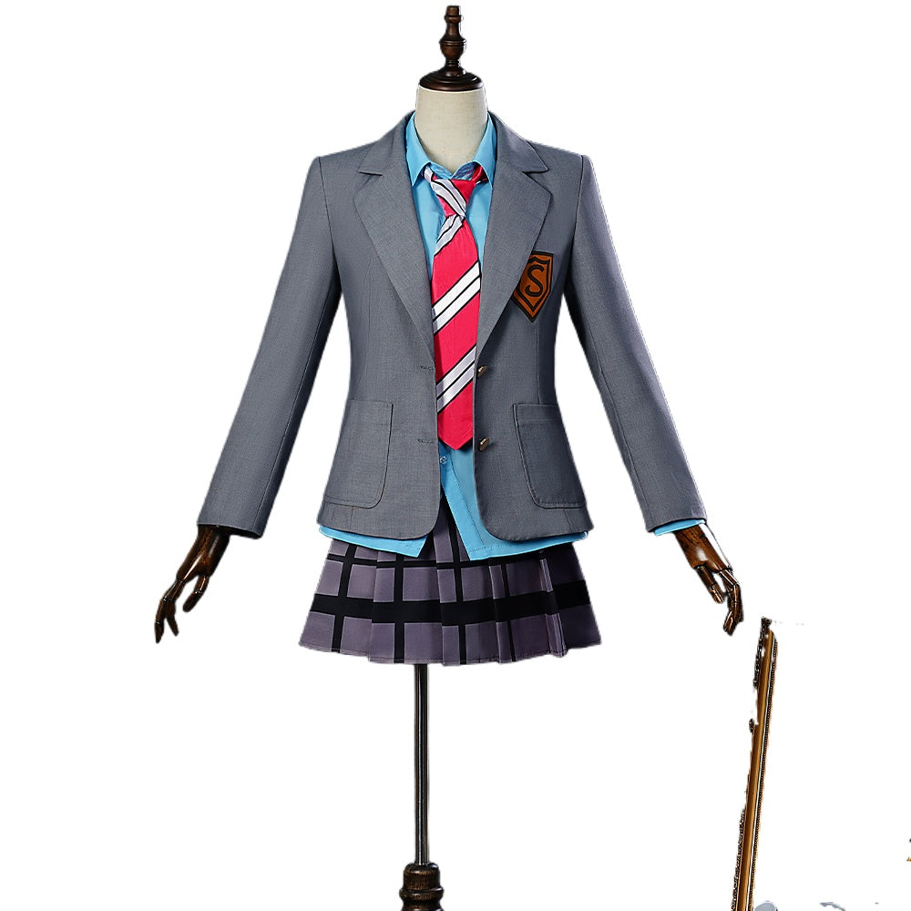 Halloweez Kaori Miyazono Cosplay Costume - Captivating Ensemble from 'Your Lie in April' - Halloweez