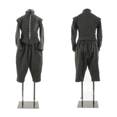 Men’s 1600s Victorian Gothic Steampunk Costume - Civil War Uniform Jacket & Vest Set | Halloweez Medieval Series - Halloweez