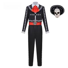 Men's Mariachi Costume Day of the Dead Halloween Cosplay Outfit