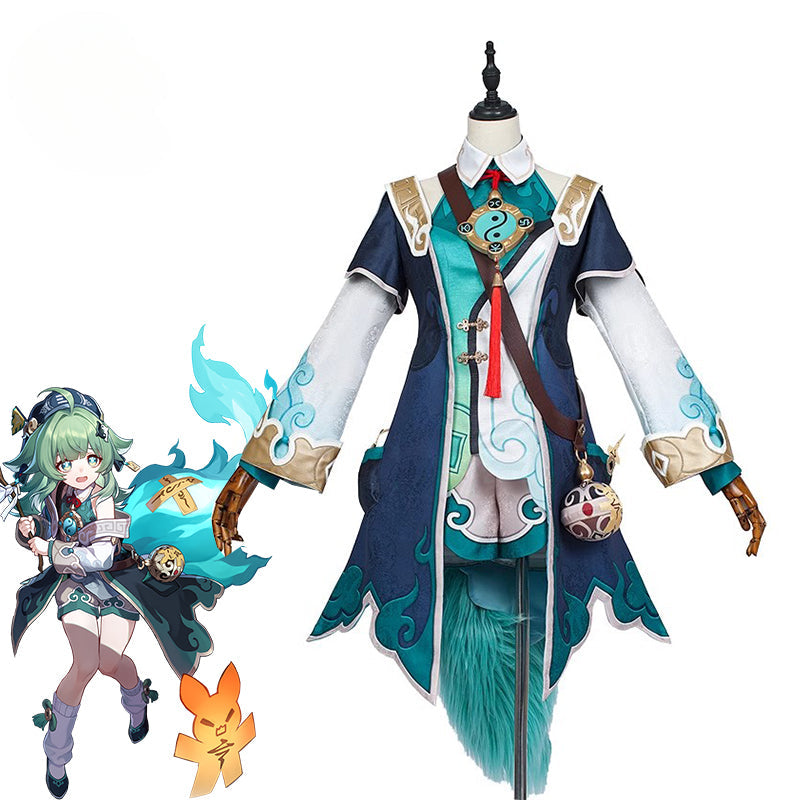 Halloweez Huohuo Cosplay Costume - Xianzhou Luofu Foxian Girl Dress for Women's Halloween Parties - Halloweez