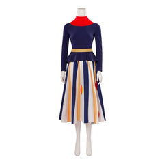 Halloweez Cosplay Costume - Elegant Long Sleeve Midi Dress for Women - Halloweez