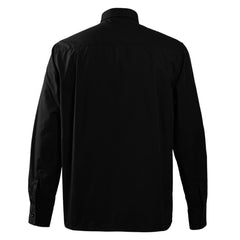 Halloween New Missionary Role Play Shirt Priest Father Cosplay Short Sleeve Black Shirt Spot - Halloweez