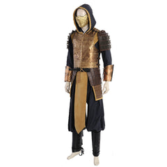 Halloweez Scorpion Cosplay Costume for Men - Immersive Mortal Kombat Halloween Ninja Outfit - Halloweez
