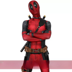 Deadpool Wade Wilson Cosplay Bodysuit, Custom Costume for Halloween & Comic Con
