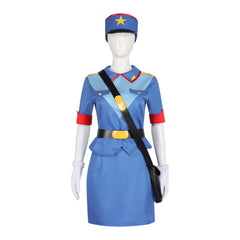 Pokemon Cosplay Costume Officer Jenny Police Uniform Anime Performance Outfit - Halloweez