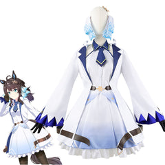 Uma Musume Mejiro Dober Cosplay Costume White Dress Set Anime Game Outfit - Halloweez