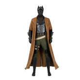 Halloweez Ben Affleck Batman Cosplay Costume - Justice League Style Leather Battle Trench Coat - Halloweez
