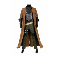Halloweez Ben Affleck Batman Cosplay Costume - Justice League Style Leather Battle Trench Coat - Halloweez